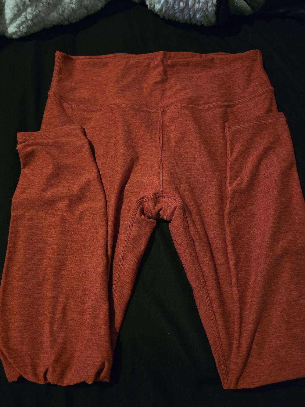 Fabletics Heathered Red Leggings